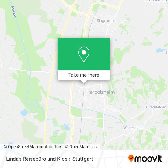 Linda's Reisebüro und Kiosk map