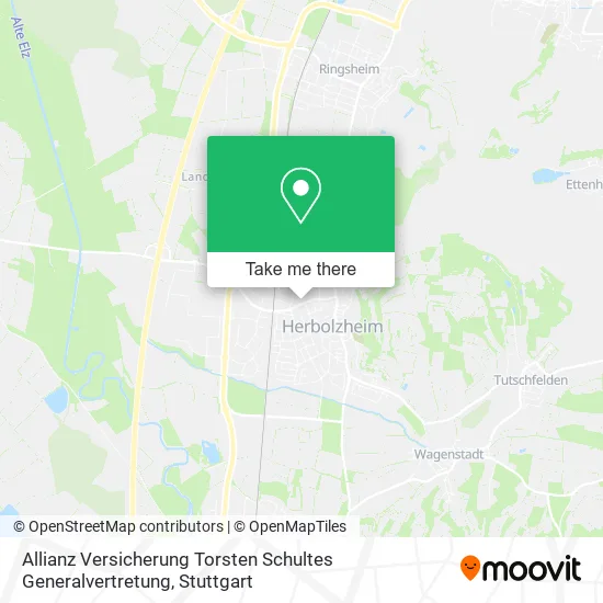Карта Allianz Versicherung Torsten Schultes Generalvertretung
