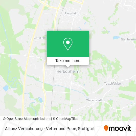Карта Allianz Versicherung - Vetter und Pepe