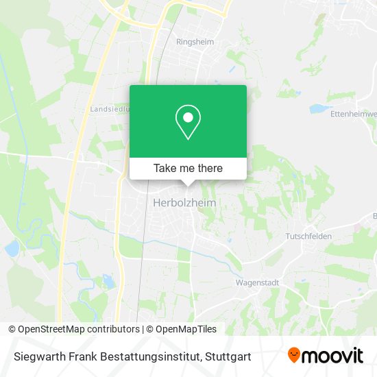 Siegwarth Frank Bestattungsinstitut map