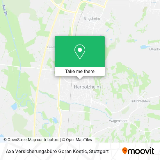 Axa Versicherungsbüro Goran Kostic map