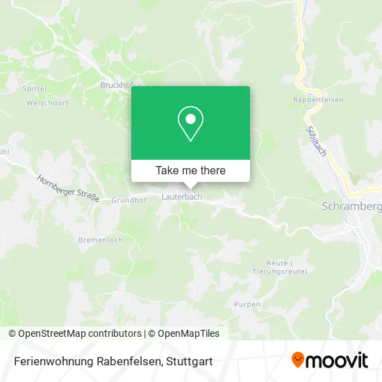 Карта Ferienwohnung Rabenfelsen