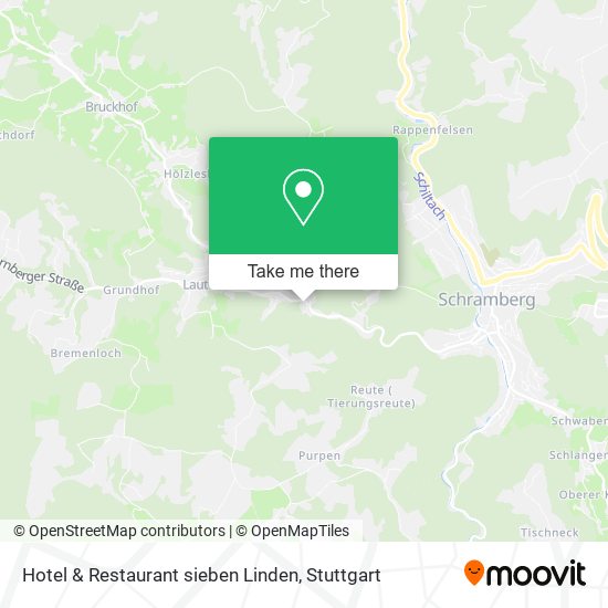 Hotel & Restaurant sieben Linden map