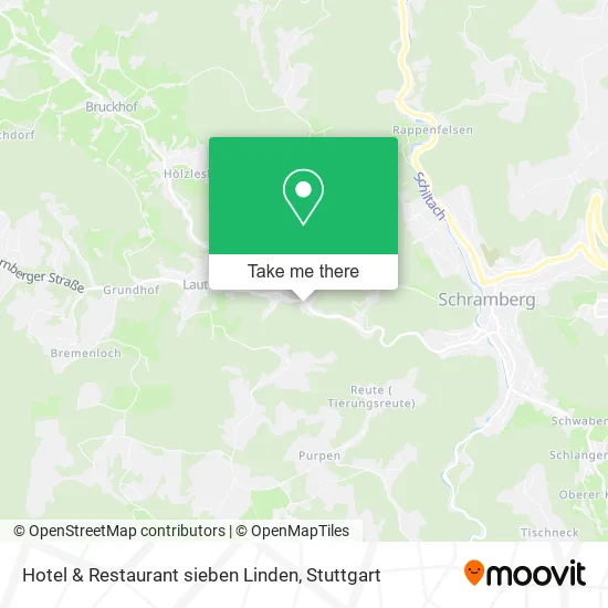 Карта Hotel & Restaurant sieben Linden