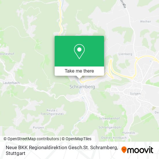 Neue BKK Regionaldirektion Gesch.St. Schramberg map