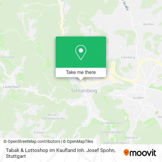 Карта Tabak & Lottoshop im Kaufland Inh. Josef Spohn