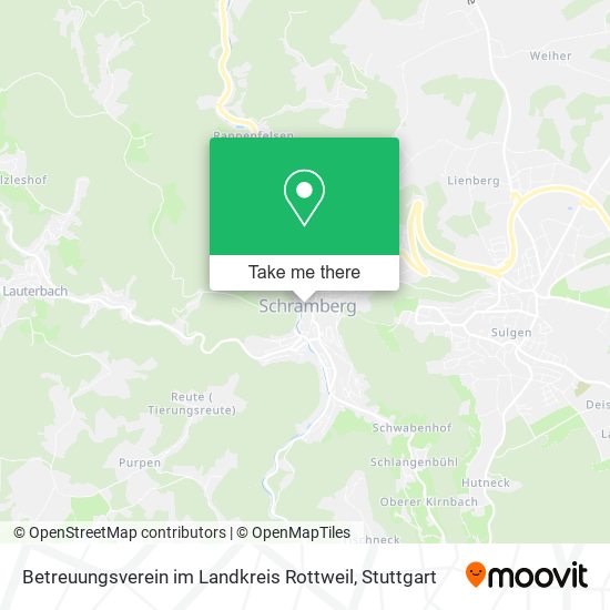 Карта Betreuungsverein im Landkreis Rottweil