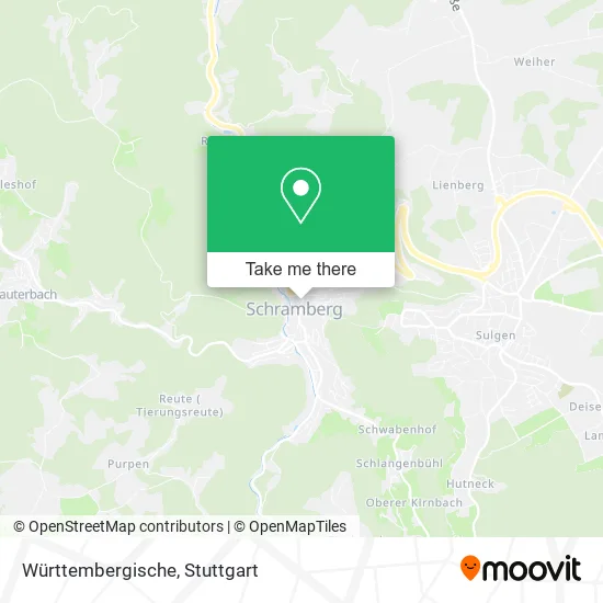 Карта Württembergische