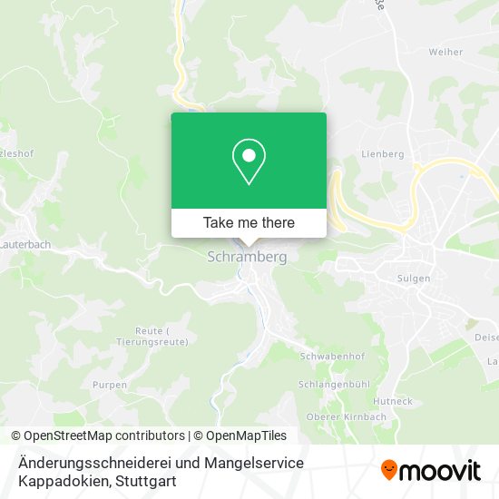 Änderungsschneiderei und Mangelservice Kappadokien map