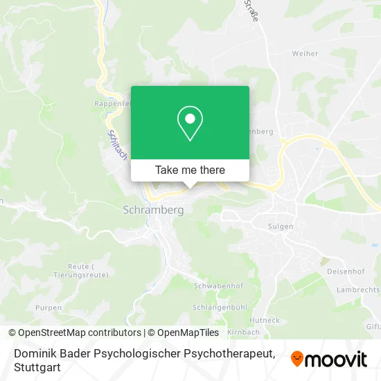 Карта Dominik Bader Psychologischer Psychotherapeut