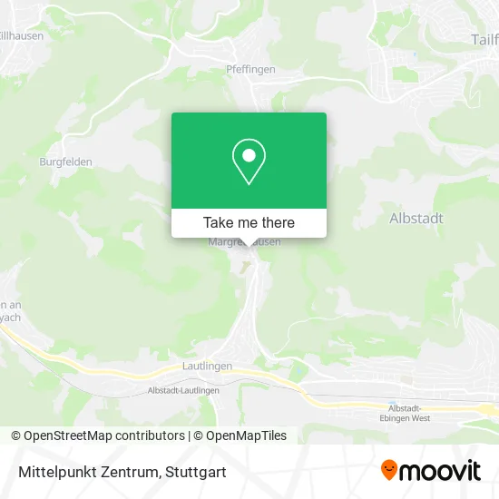Карта Mittelpunkt Zentrum