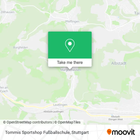 Карта Tommis Sportshop Fußballschule