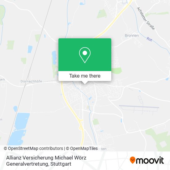 Карта Allianz Versicherung Michael Wörz Generalvertretung