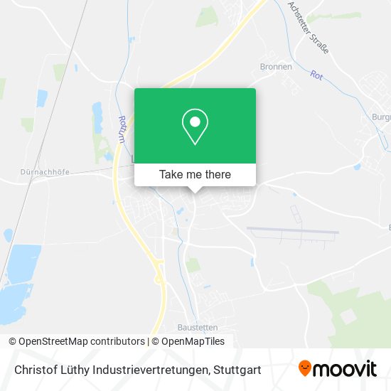 Christof Lüthy Industrievertretungen map