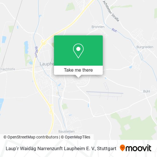 Карта Laup'r Waidäg Narrenzunft Laupheim E. V.