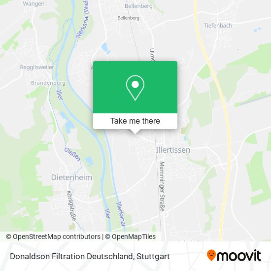 Карта Donaldson Filtration Deutschland