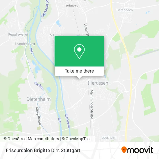 Friseursalon Brigitte Dirr map