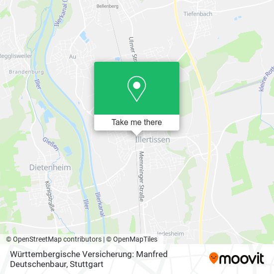 Württembergische Versicherung: Manfred Deutschenbaur map