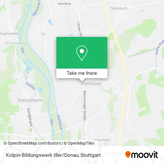 Карта Kolpin-Bildungswerk Iller / Donau