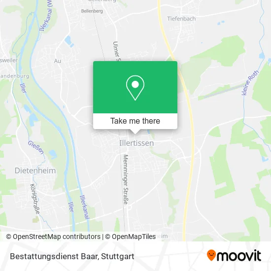 Карта Bestattungsdienst Baar
