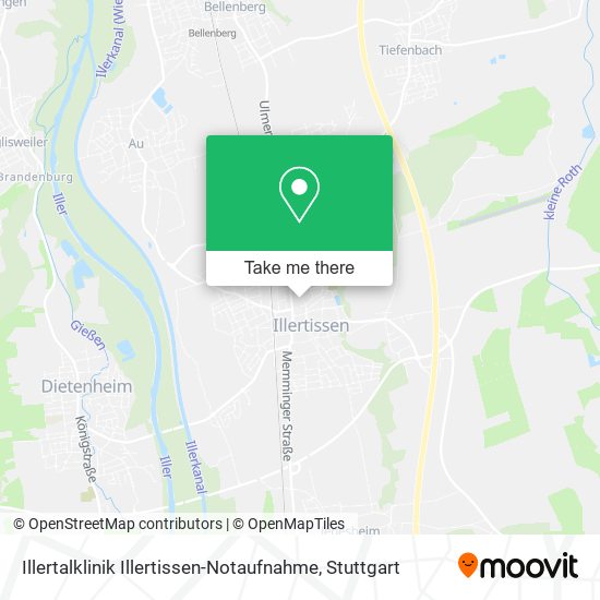 Illertalklinik Illertissen-Notaufnahme map