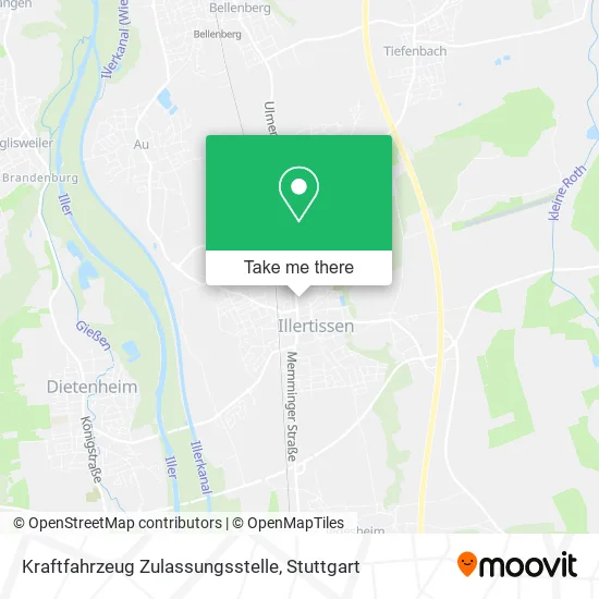 Карта Kraftfahrzeug Zulassungsstelle