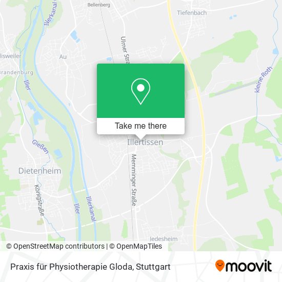 Praxis für Physiotherapie Gloda map