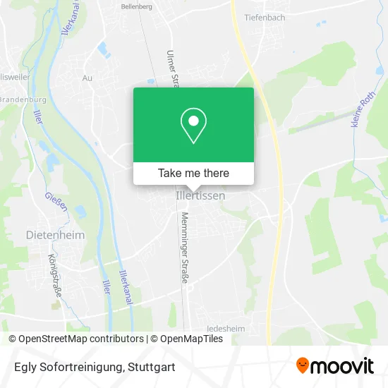Карта Egly Sofortreinigung
