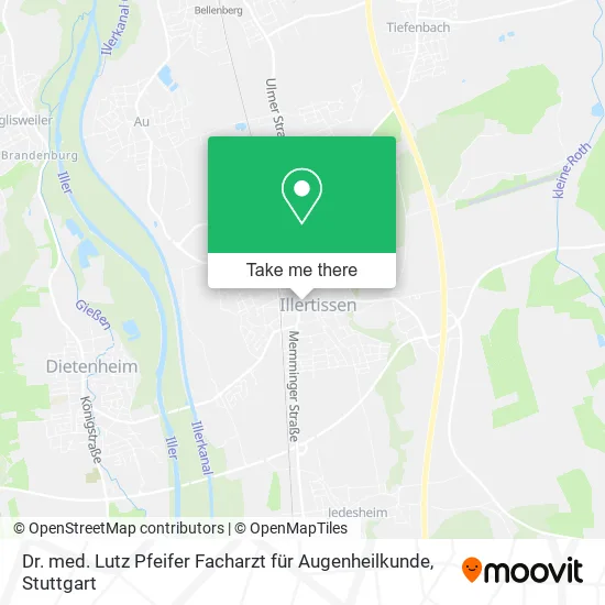 Карта Dr. med. Lutz Pfeifer Facharzt für Augenheilkunde