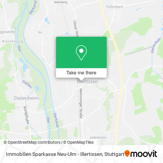 Карта Immobilien Sparkasse Neu-Ulm - Illertissen