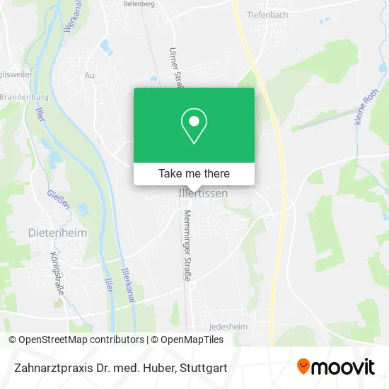 Карта Zahnarztpraxis Dr. med. Huber