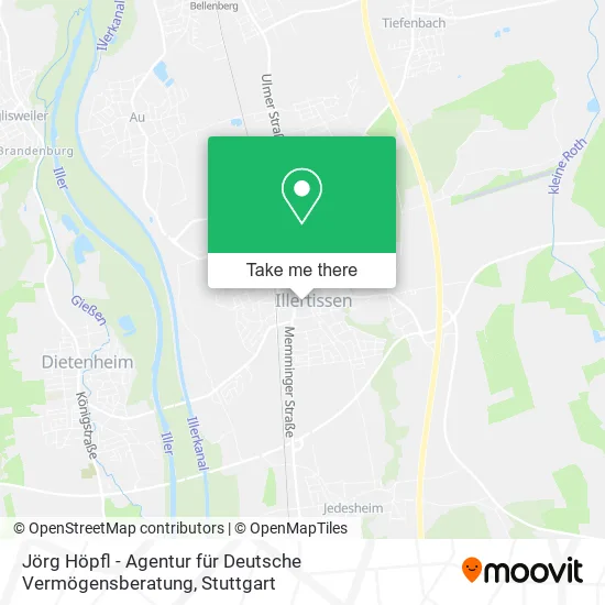 Карта Jörg Höpfl - Agentur für Deutsche Vermögensberatung
