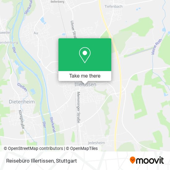 Reisebüro Illertissen map