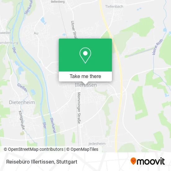 Карта Reisebüro Illertissen