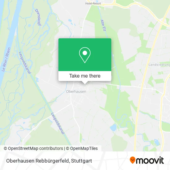 Карта Oberhausen Rebbürgerfeld