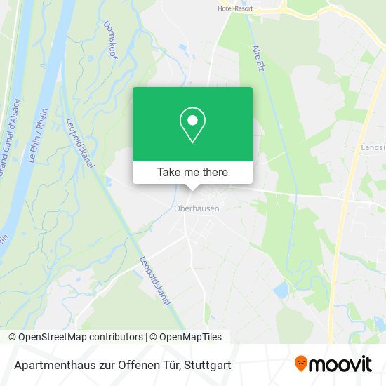 Apartmenthaus zur Offenen Tür map