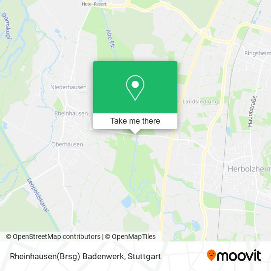 Rheinhausen(Brsg) Badenwerk map