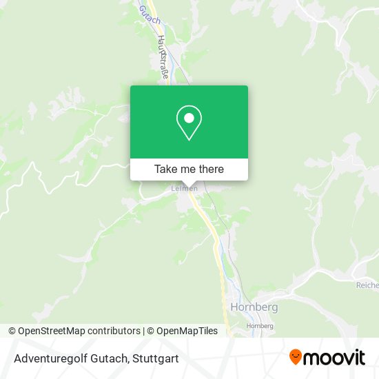 Adventuregolf Gutach map