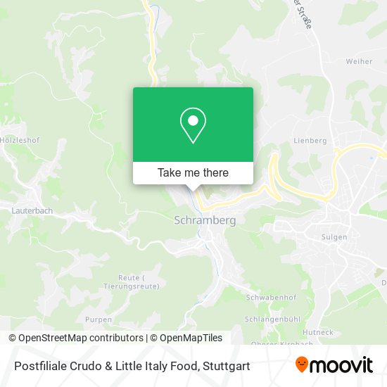 Postfiliale Crudo & Little Italy Food map