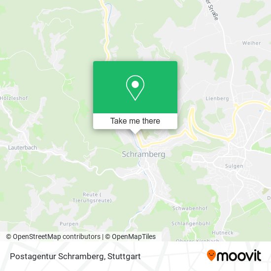 Postagentur Schramberg map