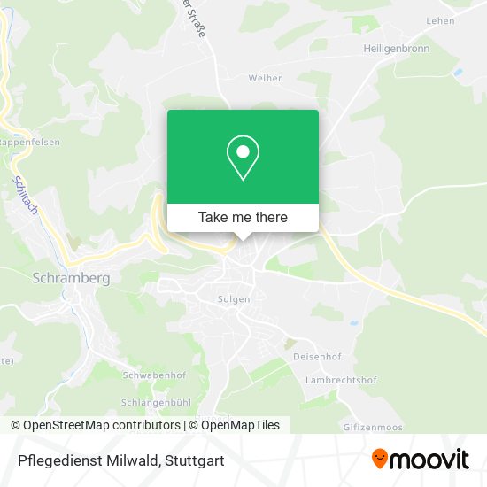 Pflegedienst Milwald map