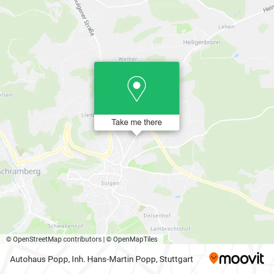 Карта Autohaus Popp, Inh. Hans-Martin Popp