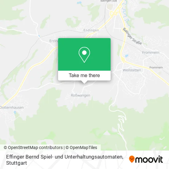 Карта Effinger Bernd Spiel- und Unterhaltungsautomaten