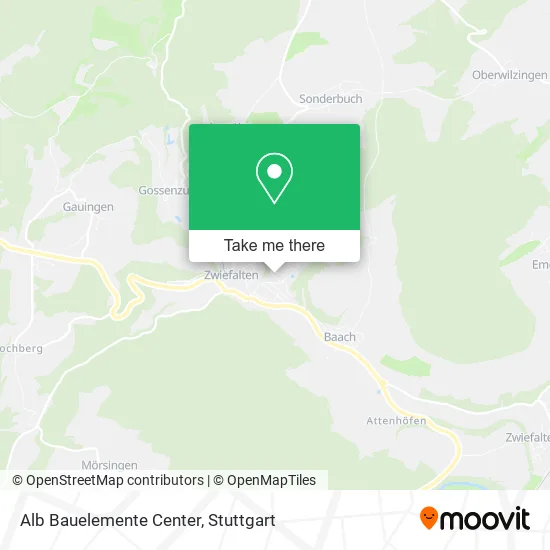 Карта Alb Bauelemente Center