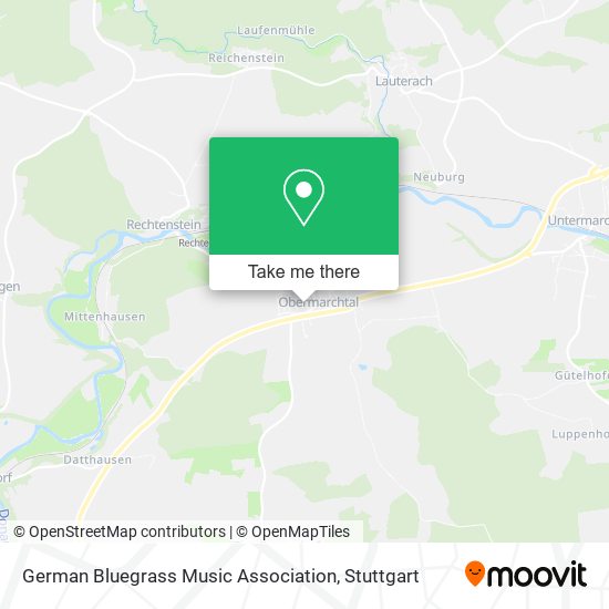 German Bluegrass Music Association map