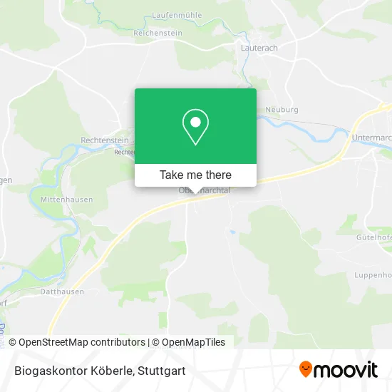 Карта Biogaskontor Köberle