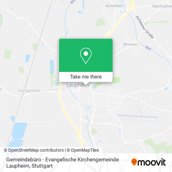 Gemeindebüro - Evangelische Kirchengemeinde Laupheim map