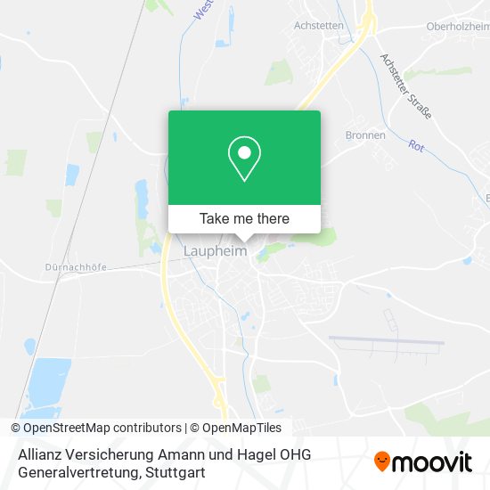 Карта Allianz Versicherung Amann und Hagel OHG Generalvertretung