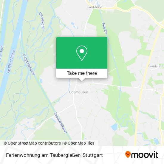 Карта Ferienwohnung am Taubergießen