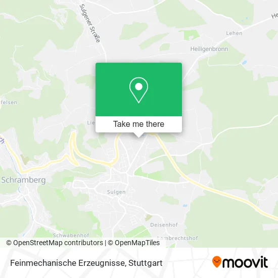 Карта Feinmechanische Erzeugnisse